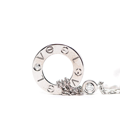 Cartier 18K White Gold Diamond LOVE Bracelet 7 of 7