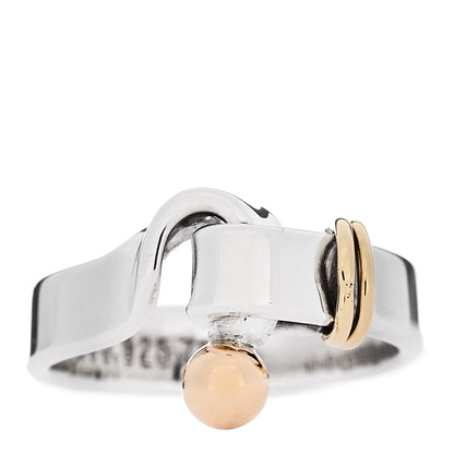Tiffany Sterling Silver 18K Yellow Gold Hook Ring 47 4 1 of 4