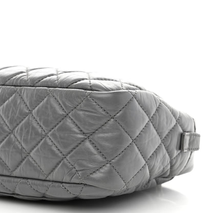 Chanel Aged Calfskin Quilted Medium Reissue Camera Case Grey 10 of 10