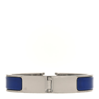 Hermes Narrow Enamel Clic Clac H Bracelet PM Bleu Royal 3 of 5