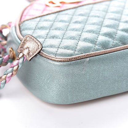 Gucci Laminated Nappa Trapuntata Mini Zumi Dome Shoulder Bag Rosa Lago Rame 9 of 10