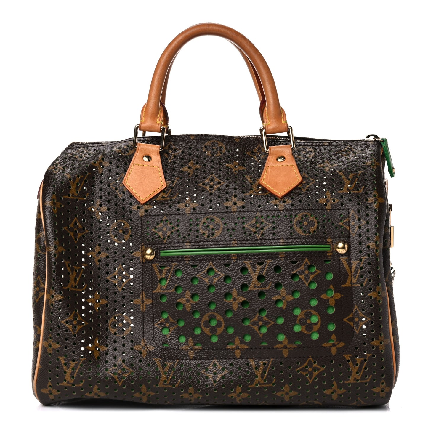 Monogram Perforated Speedy 30 Green