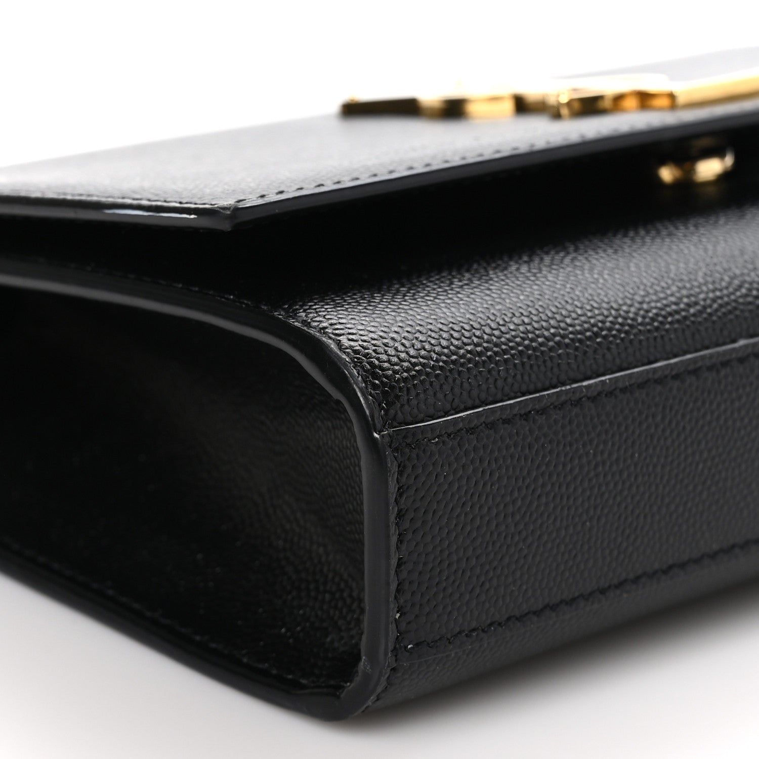 Saint Laurent Grain De Poudre Medium Classic Monogram Kate Satchel Black 8 of 9