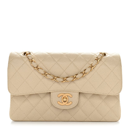 Chanel Caviar Quilted Small Double Flap Beige 1 of 10