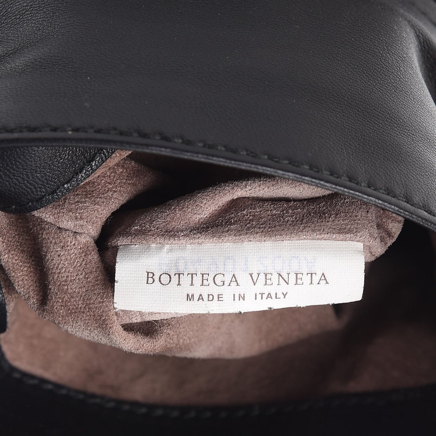 Nappa Intrecciato Mini Chain Messenger Black
