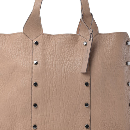 Jimmy Choo Grained Calfskin Studded Lockett Shopper Tote Ballet Pink 8 of 11