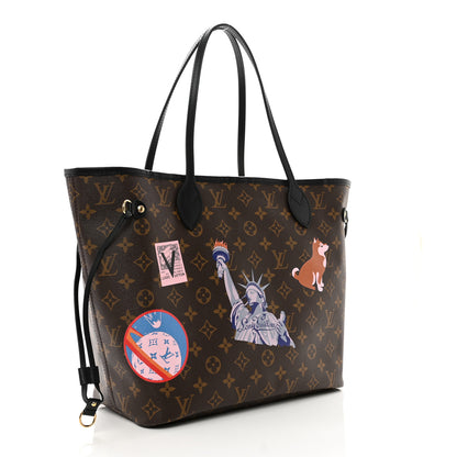 Louis Vuitton Monogram My LV World Tour Neverfull MM 4 of 9
