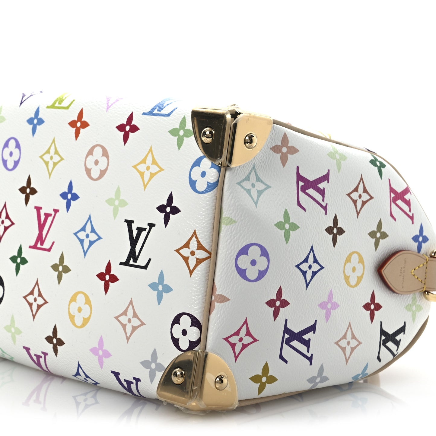 LV X TM Monogram Multicolor Speedy Bandouliere 25 White
