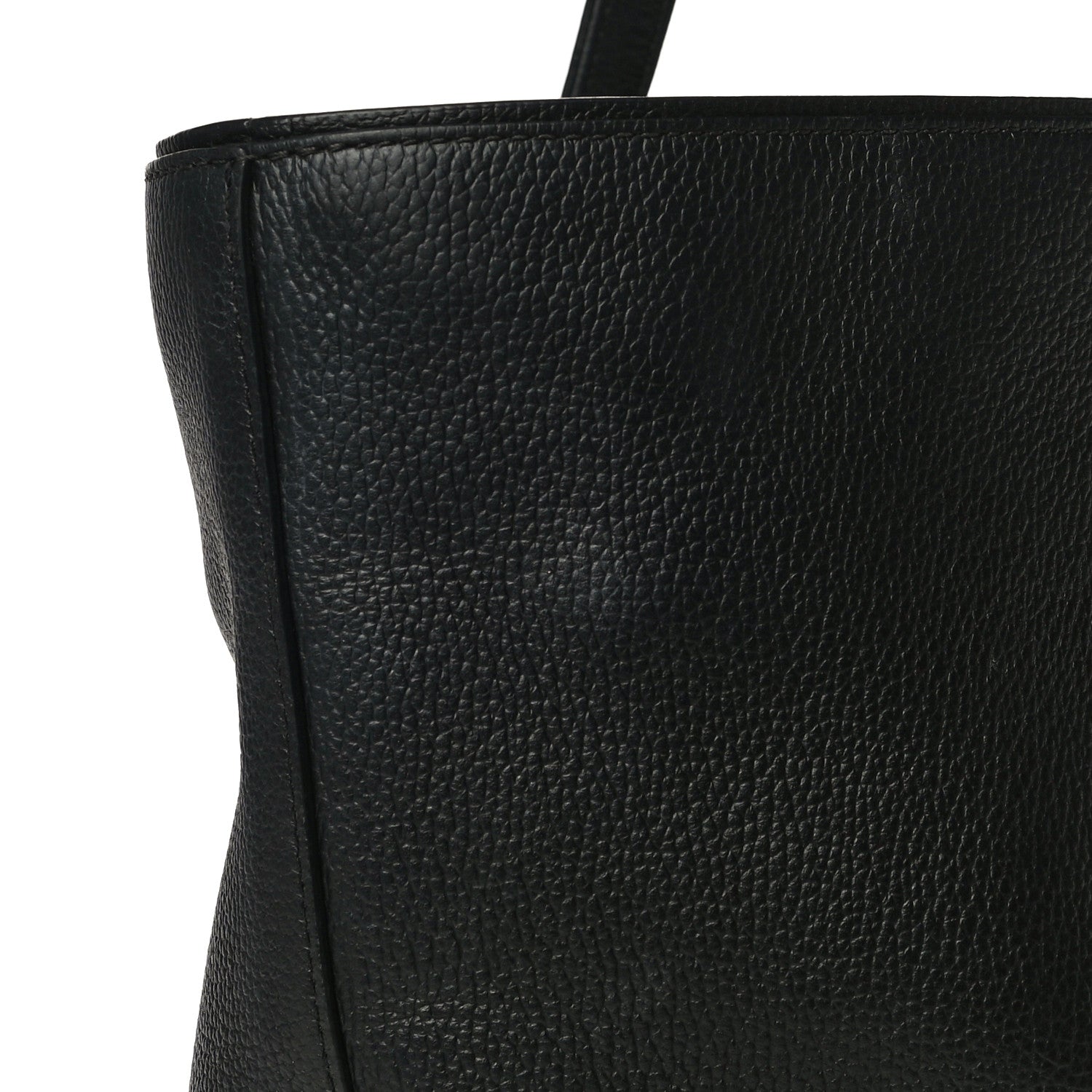 MCM Calfskin Visetos Anya Shopper Tote Black 10 of 16