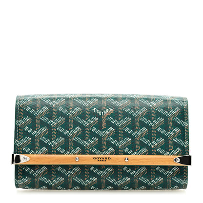 Goyard Goyardine Monte Carlo Bois Clutch Green 1 of 6