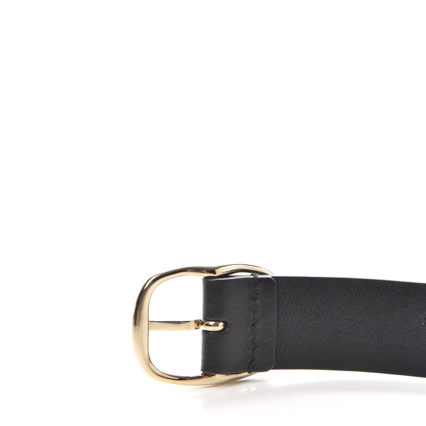 Lambskin Triple Chain CC Belt 80 32 Black Gold