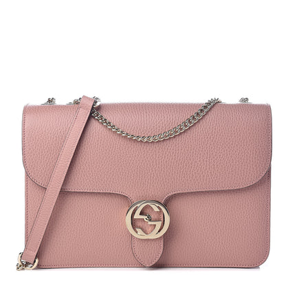 Gucci Dollar Calfskin Interlocking G Shoulder Bag Soft Pink 1 of 9