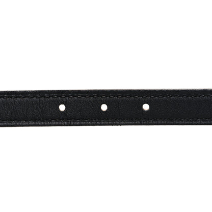 Hermes Swift Epsom 13mm Focus Belt H Belt 80 Black Orange 5 of 6