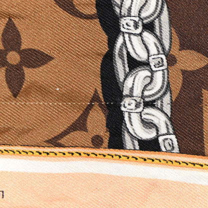 Louis Vuitton Silk Monogram Confidential Bandeau Brown 4 of 10