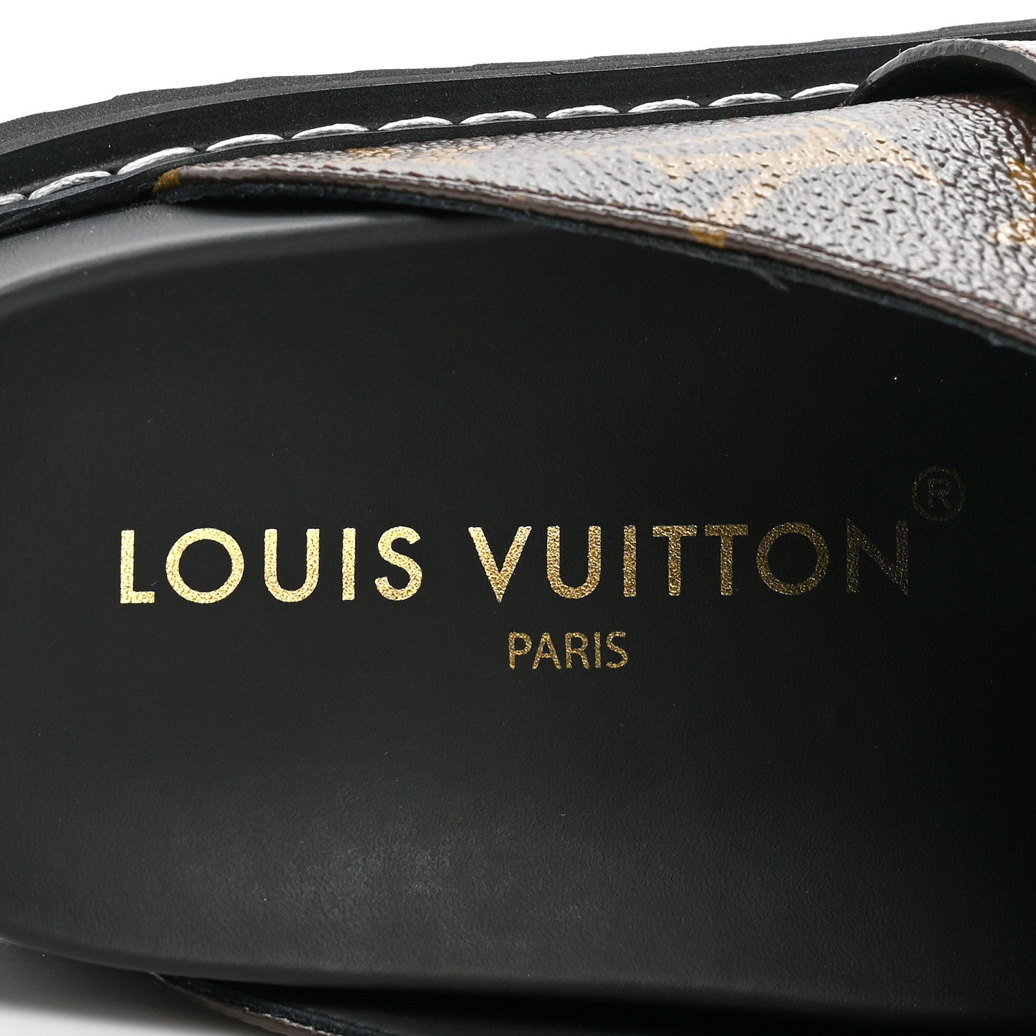 Louis Vuitton Patent Monogram Womens Cosy Flat Comfort Clog Mules 37 Brown 7 of 8
