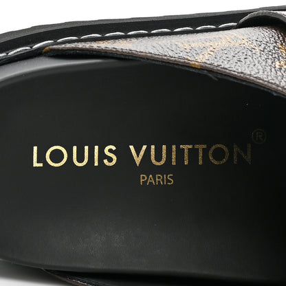 Louis Vuitton Patent Monogram Womens Cosy Flat Comfort Clog Mules 37 Brown 7 of 8