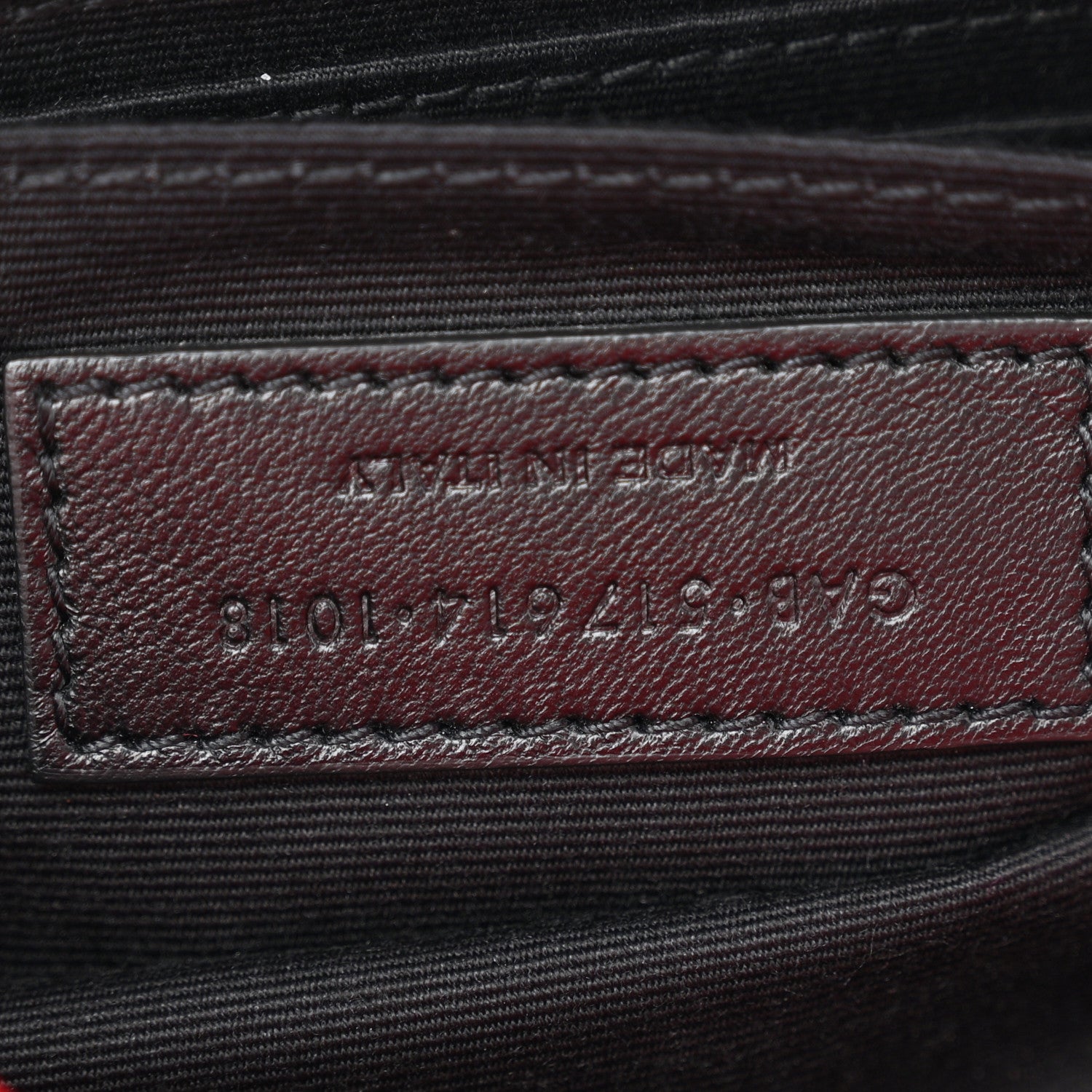 Saint Laurent Lambskin Patchwork Monogram Jamie Chain Wallet Red 7 of 11