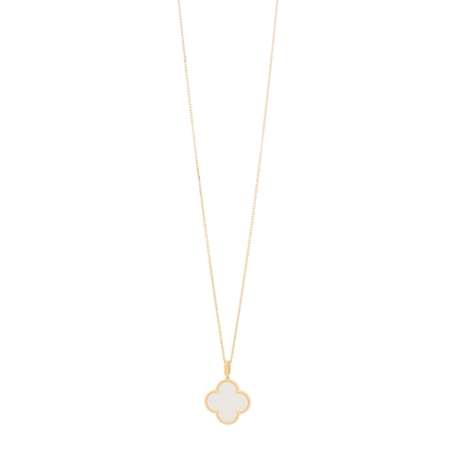 18K Yellow Gold Mother of Pearl Magic Alhambra Long Necklace