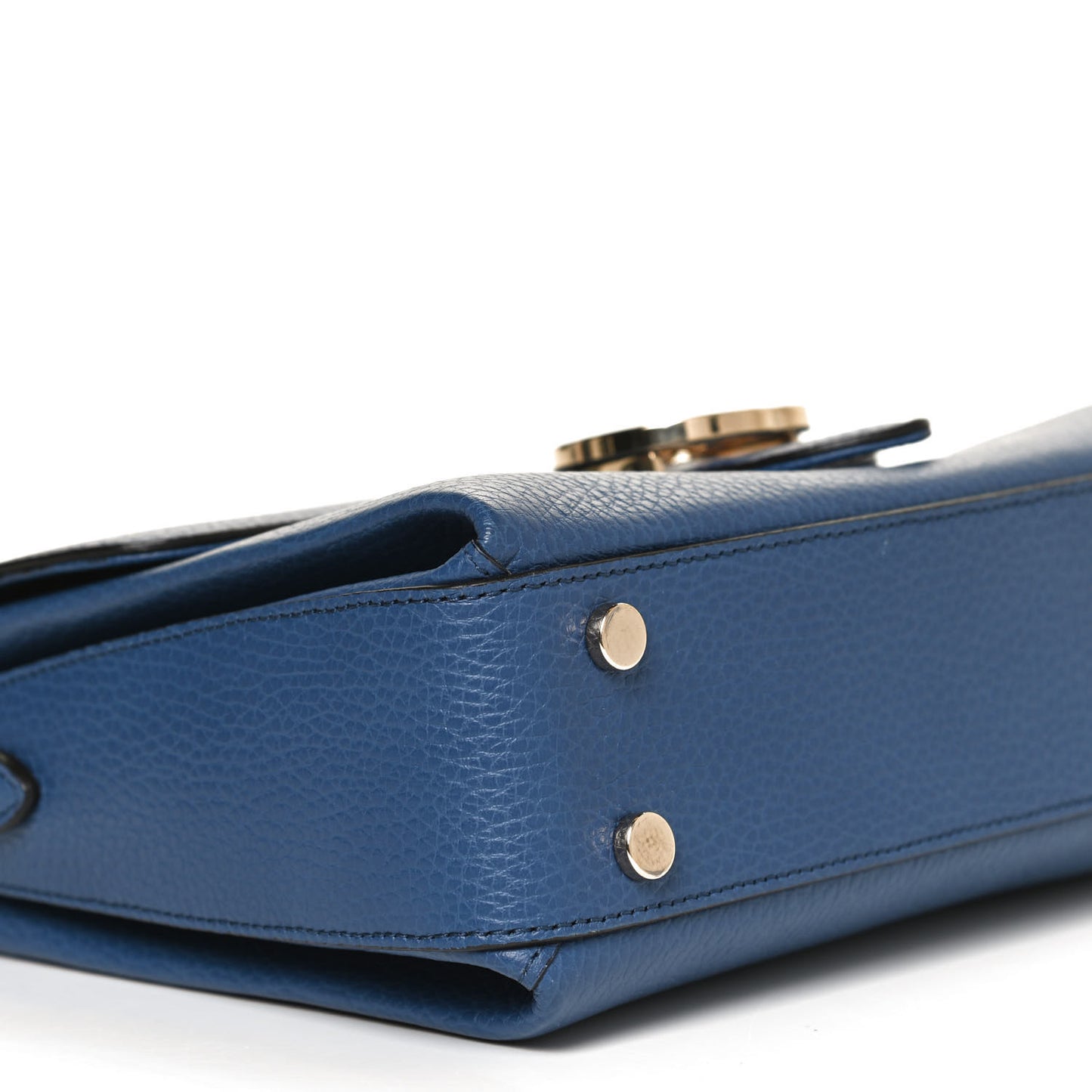 Dollar Calfskin Interlocking G Top Handle Shoulder Bag Caspian