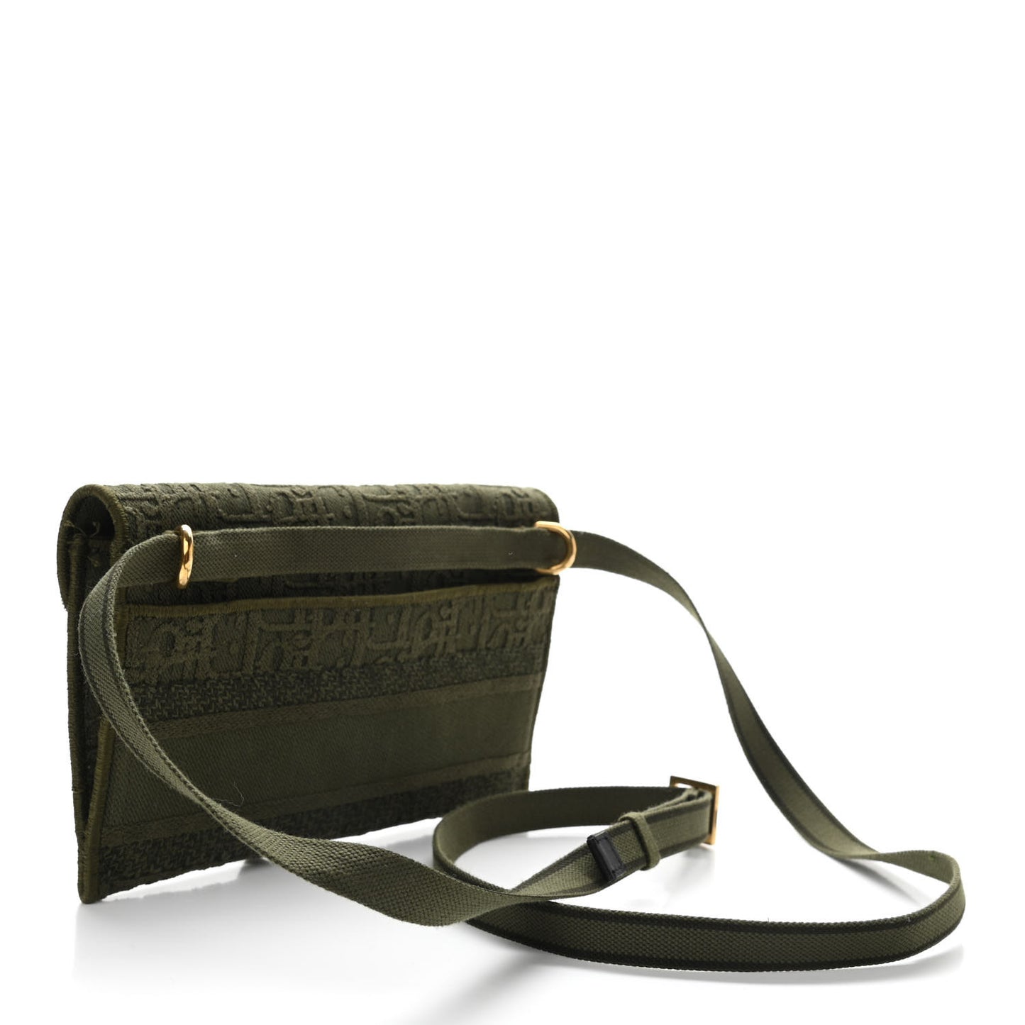 Oblique Saddle Belt Bag Green
