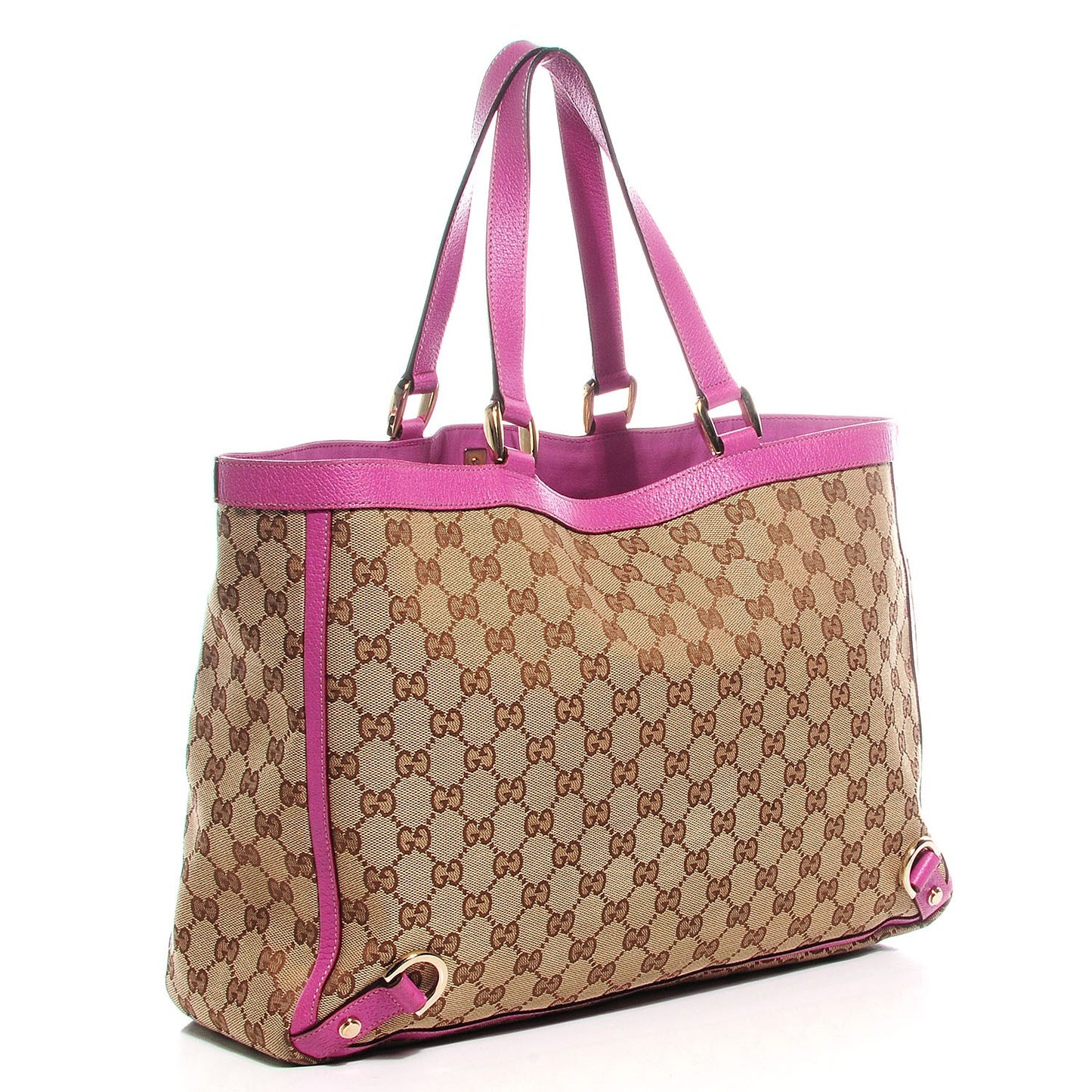 Monogram Abbey Large Tote Fuchsia