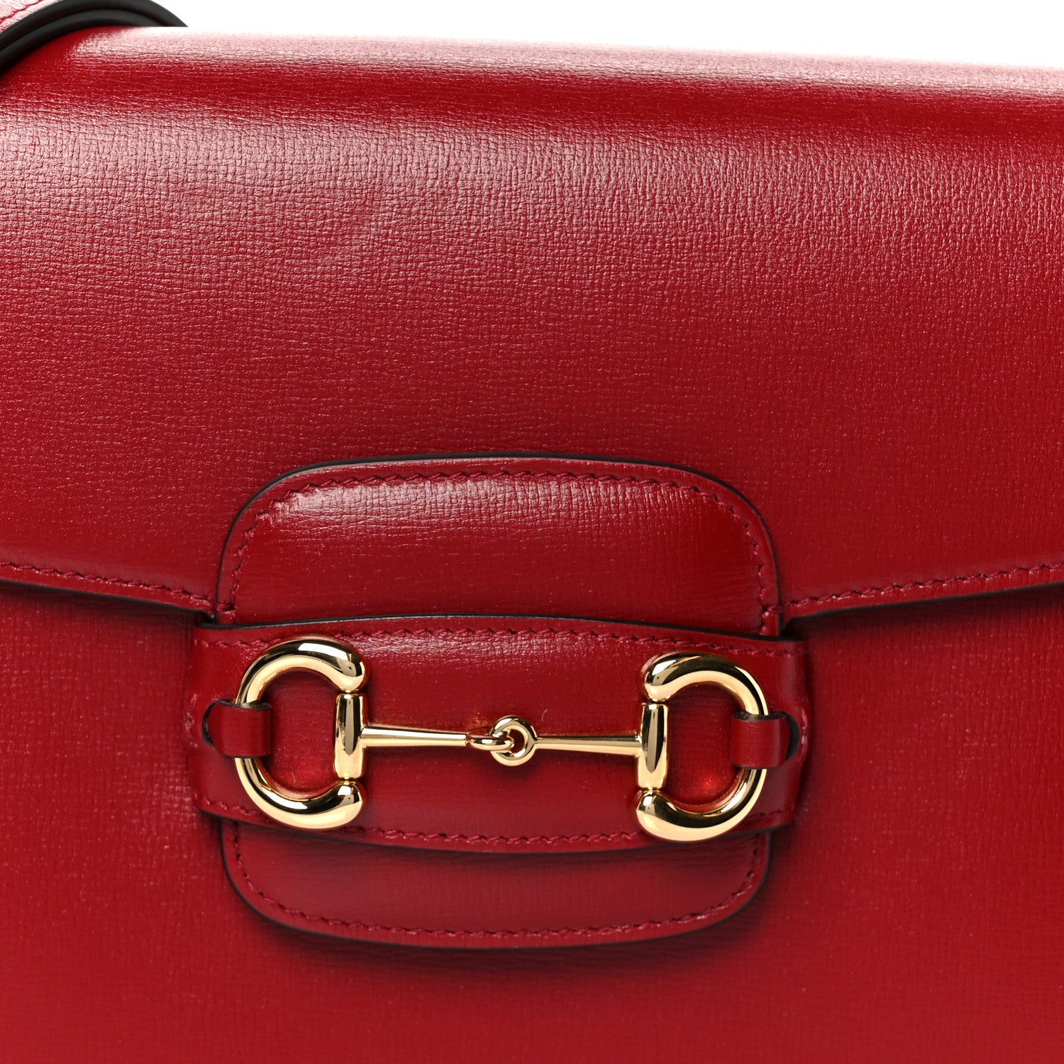 Gucci Azalea Calfskin Horsebit 1955 Shoulder Bag New Cherry Red 9 of 11