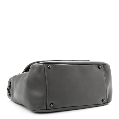 Chanel Lambskin Studded Accordion CC Flap Grey 4 of 10