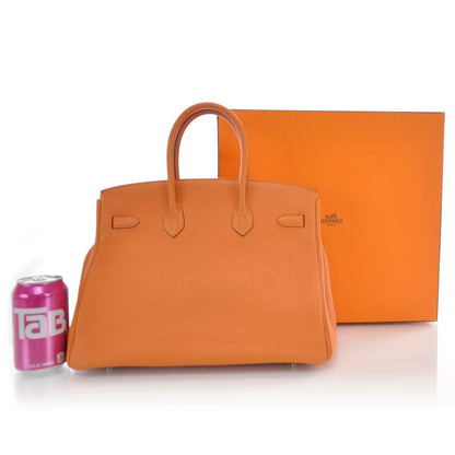 Hermes Togo Birkin 35 Orange 3 of 9
