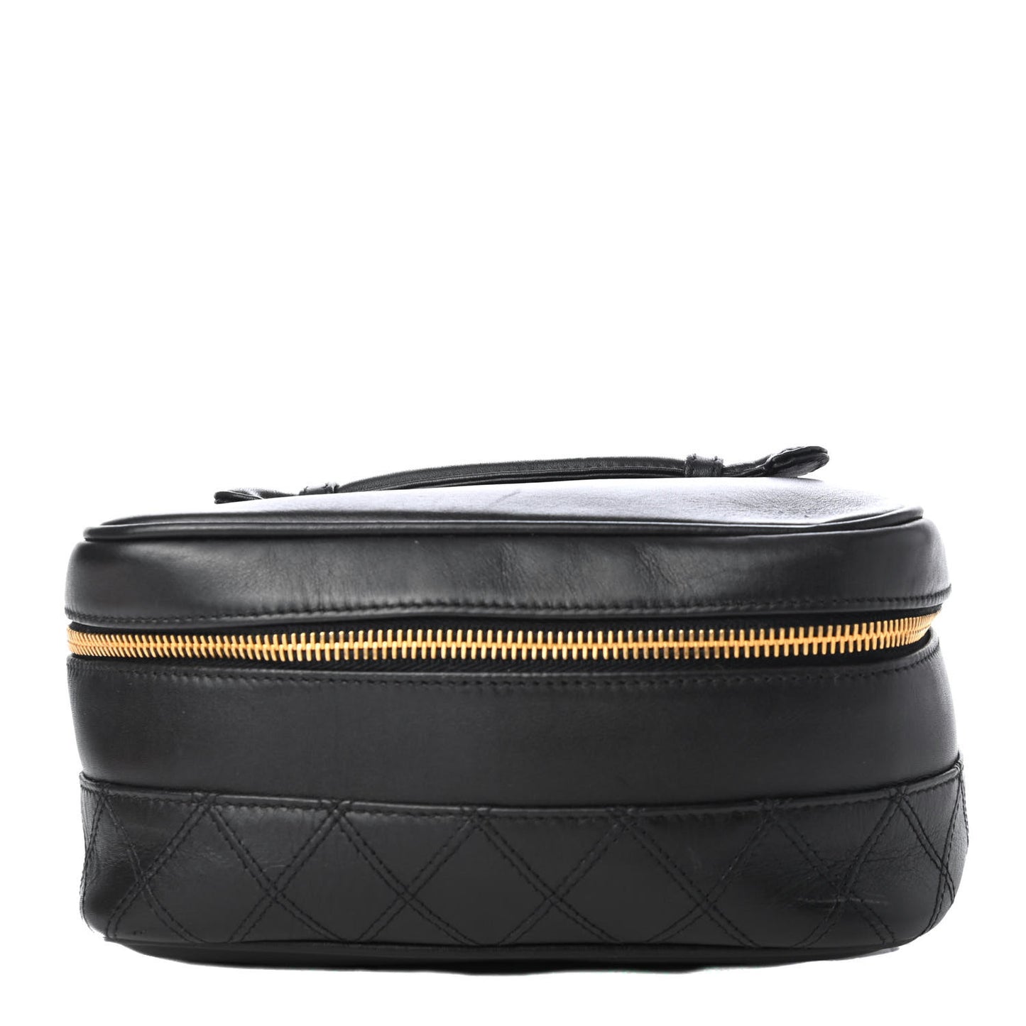 Calfskin Vanity Cosmetic Bag Black