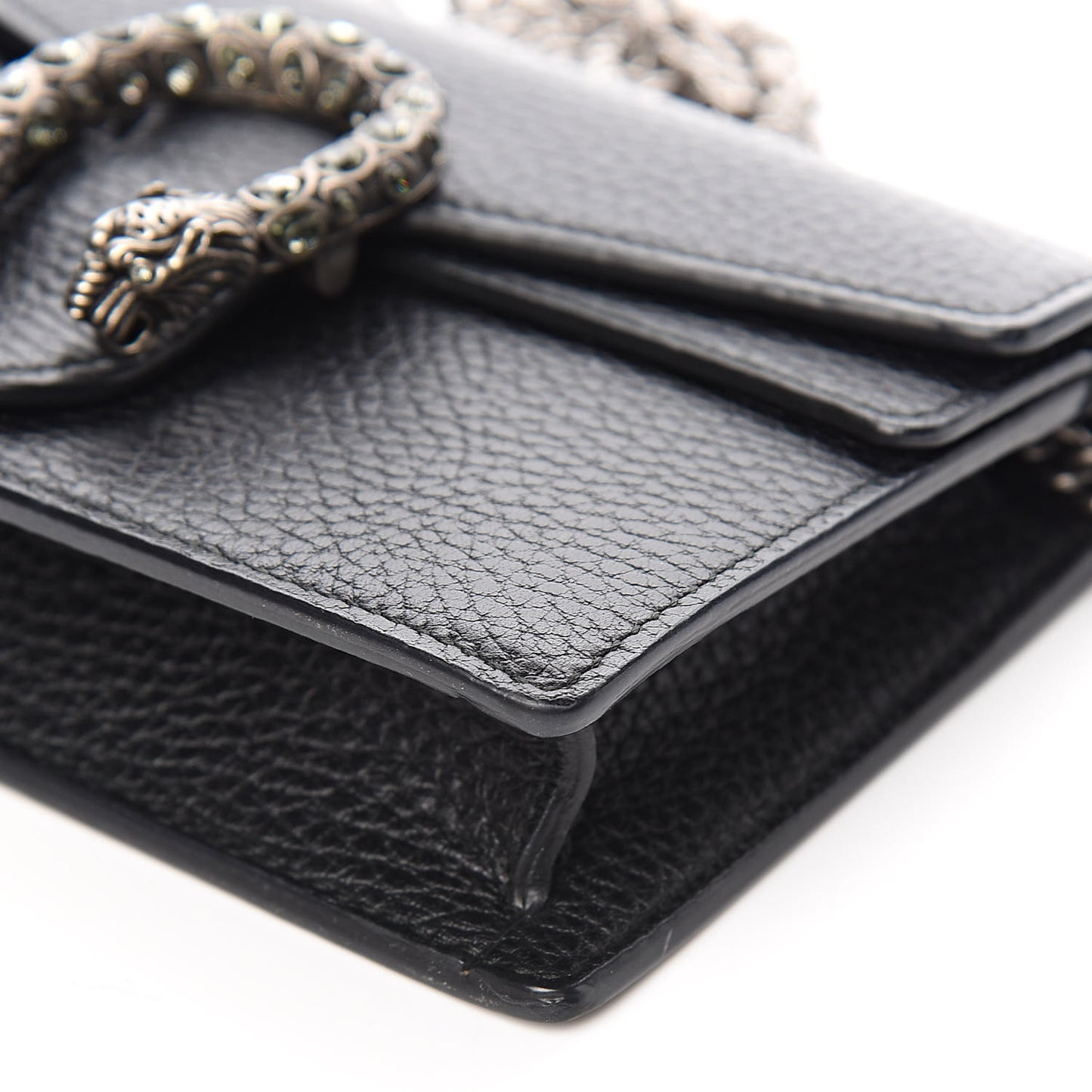 Calfskin Super Mini Dionysus Shoulder Bag Black