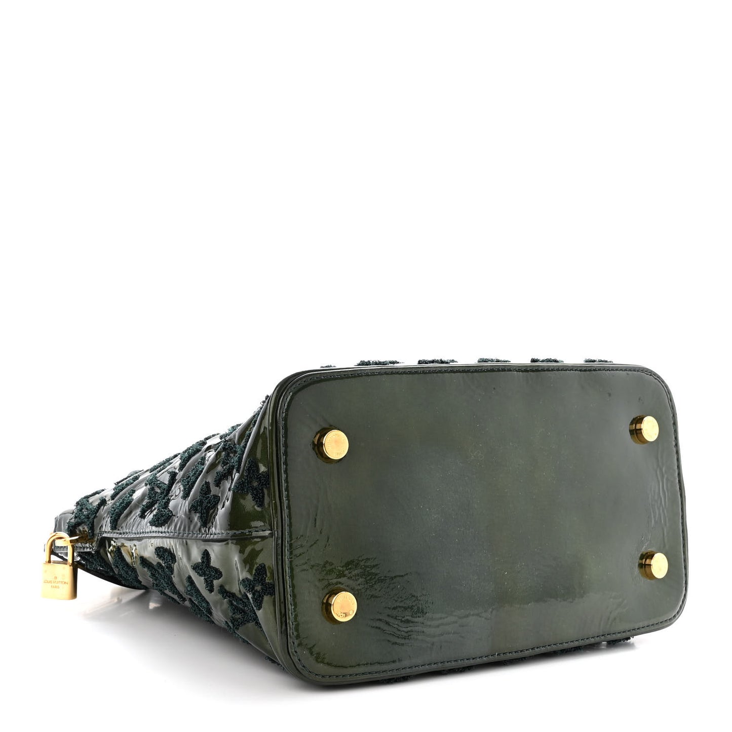 Patent Lambskin Fascination Lockit Vert Fonce
