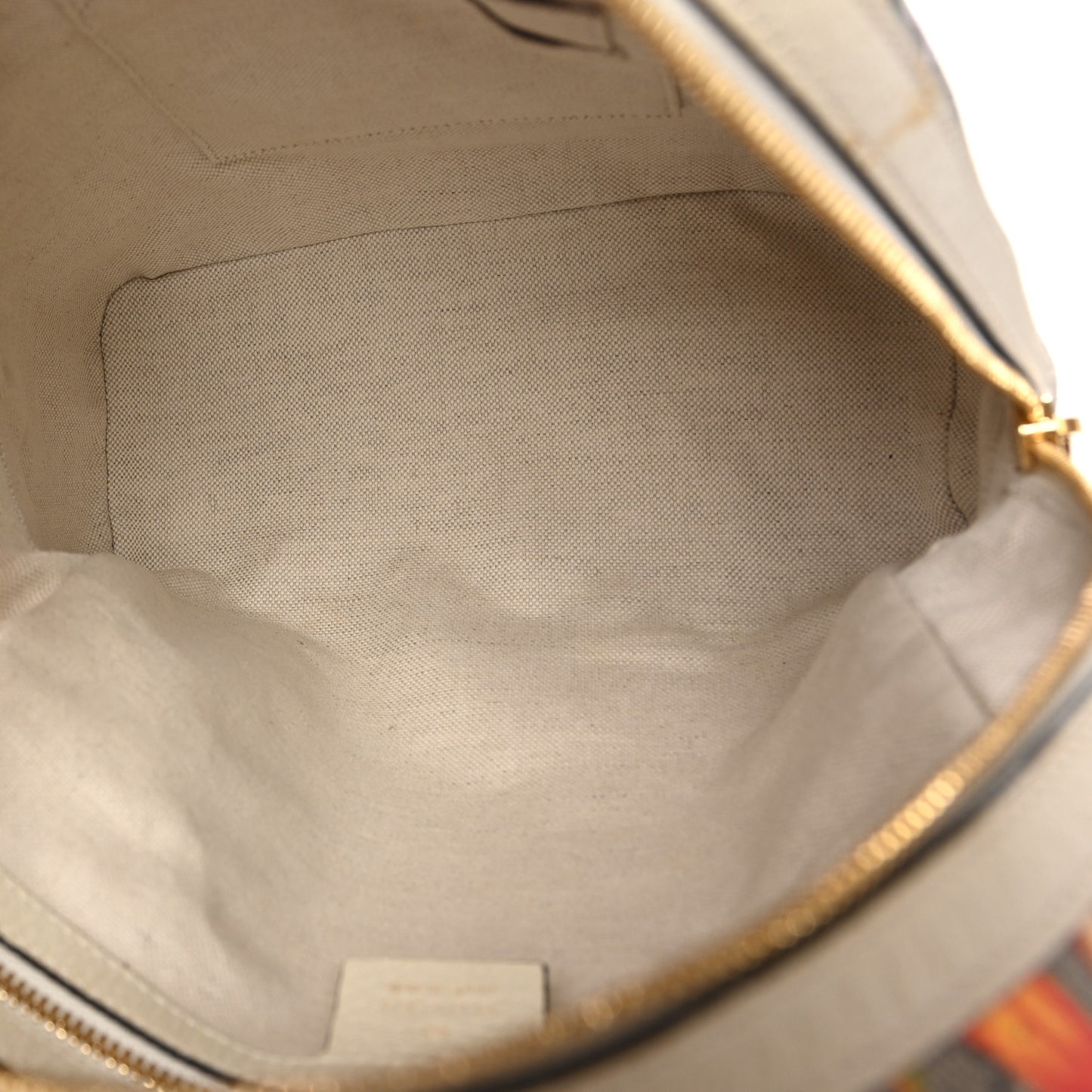 GG Supreme Monogram Flora Web Small Ophidia Day Backpack White