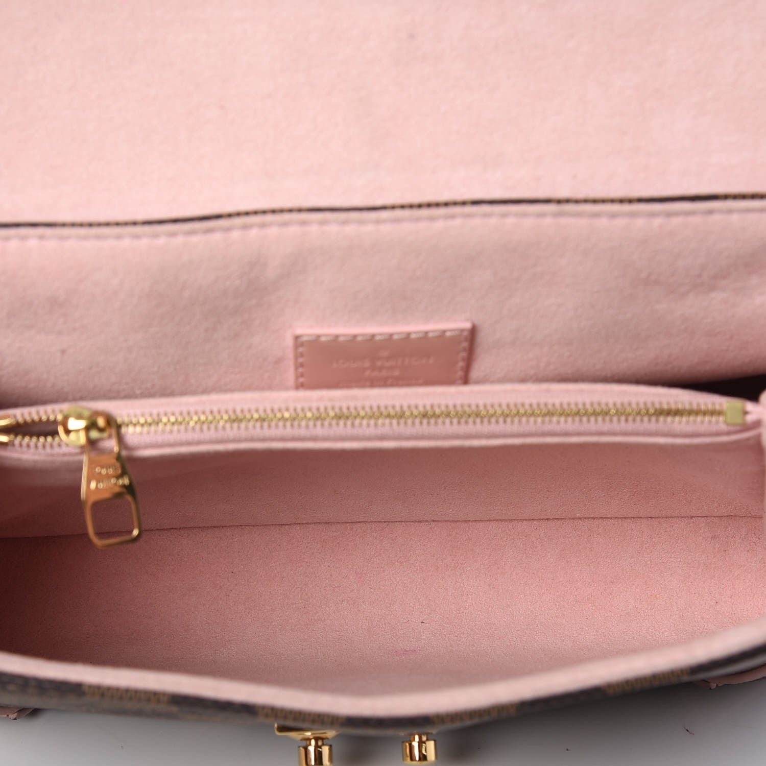 Louis Vuitton Damier Ebene Caissa Clutch Rose Ballerine 5 of 7