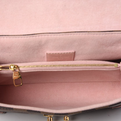 Louis Vuitton Damier Ebene Caissa Clutch Rose Ballerine 5 of 7