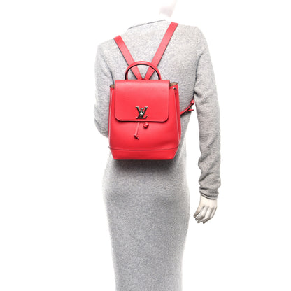 Louis Vuitton Soft Calfskin Lockme Backpack Poppy 2 of 11