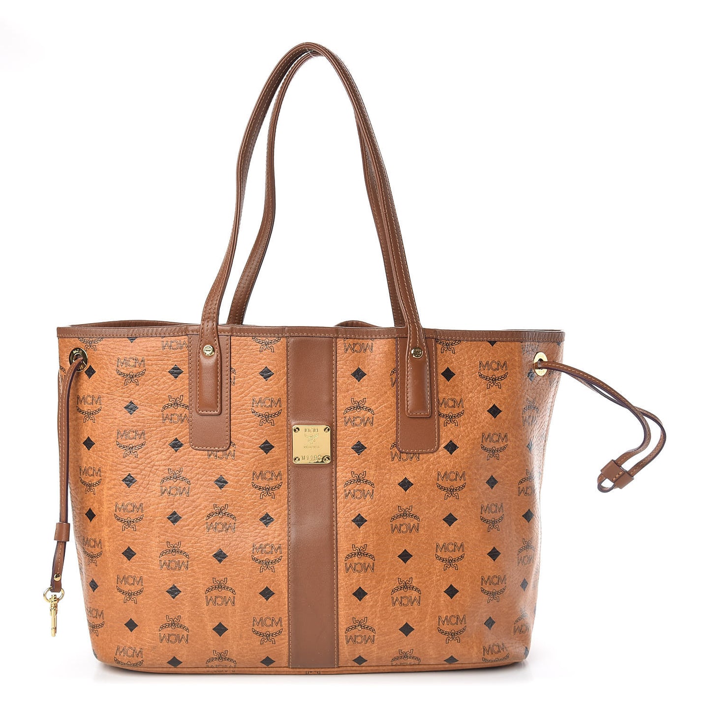 Visetos Medium Liz Reversible Shopper Tote Cognac