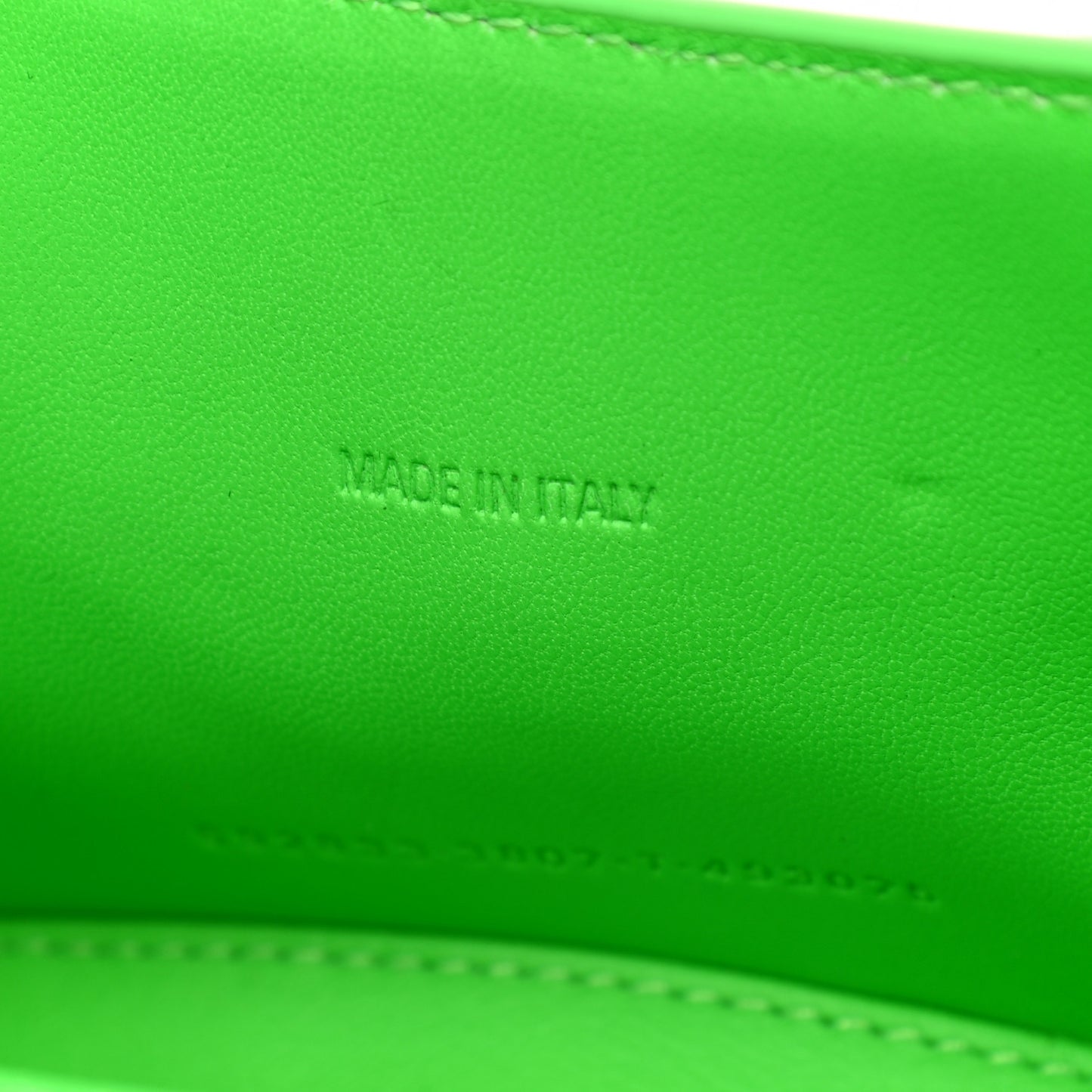 Shiny Box Calfskin Hourglass Top Handle Bag XS Fluo Green