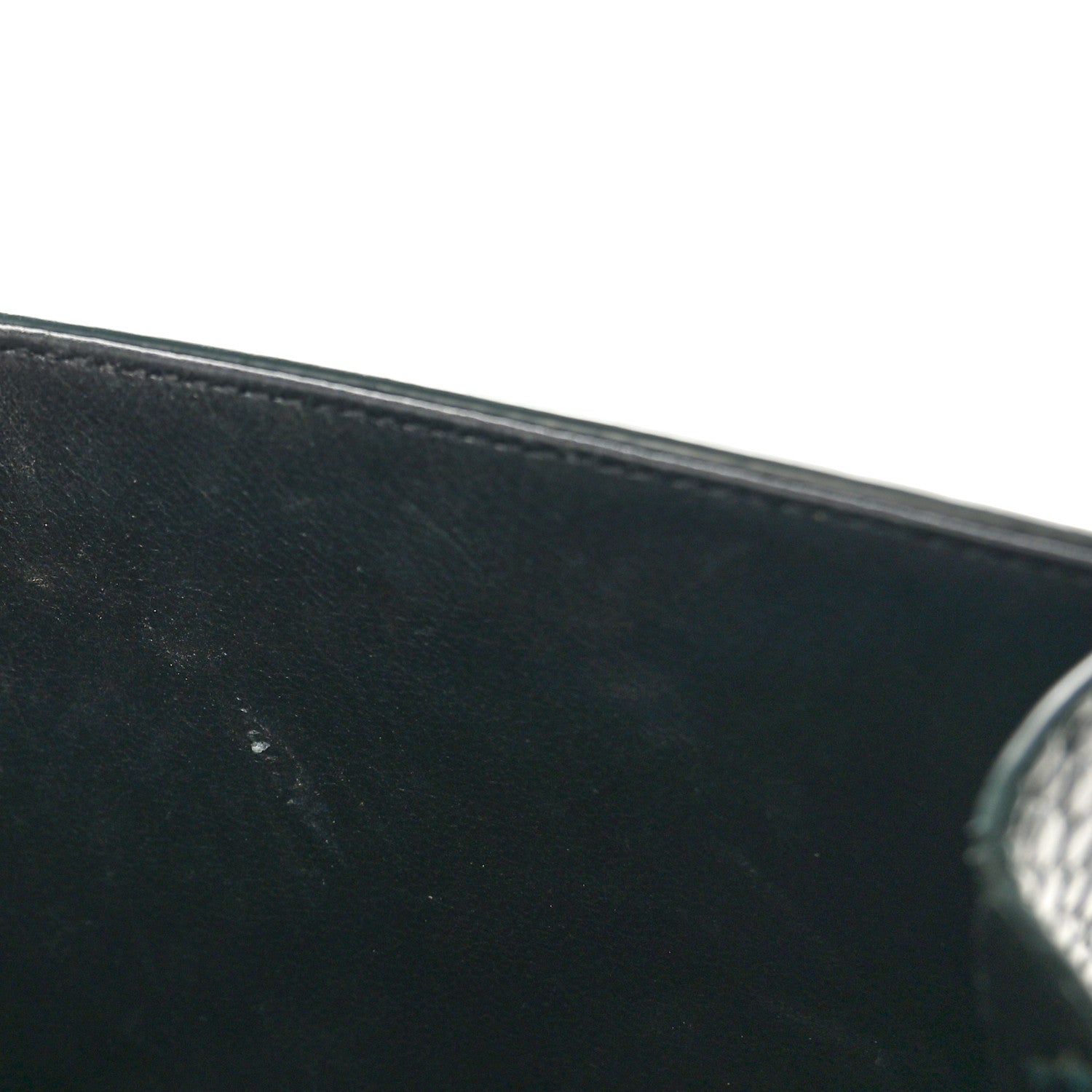Saint Laurent Calfskin Crocodile Embossed Mini Classic Monogram Cassandra Top Handle Dark Mint 14 of 16