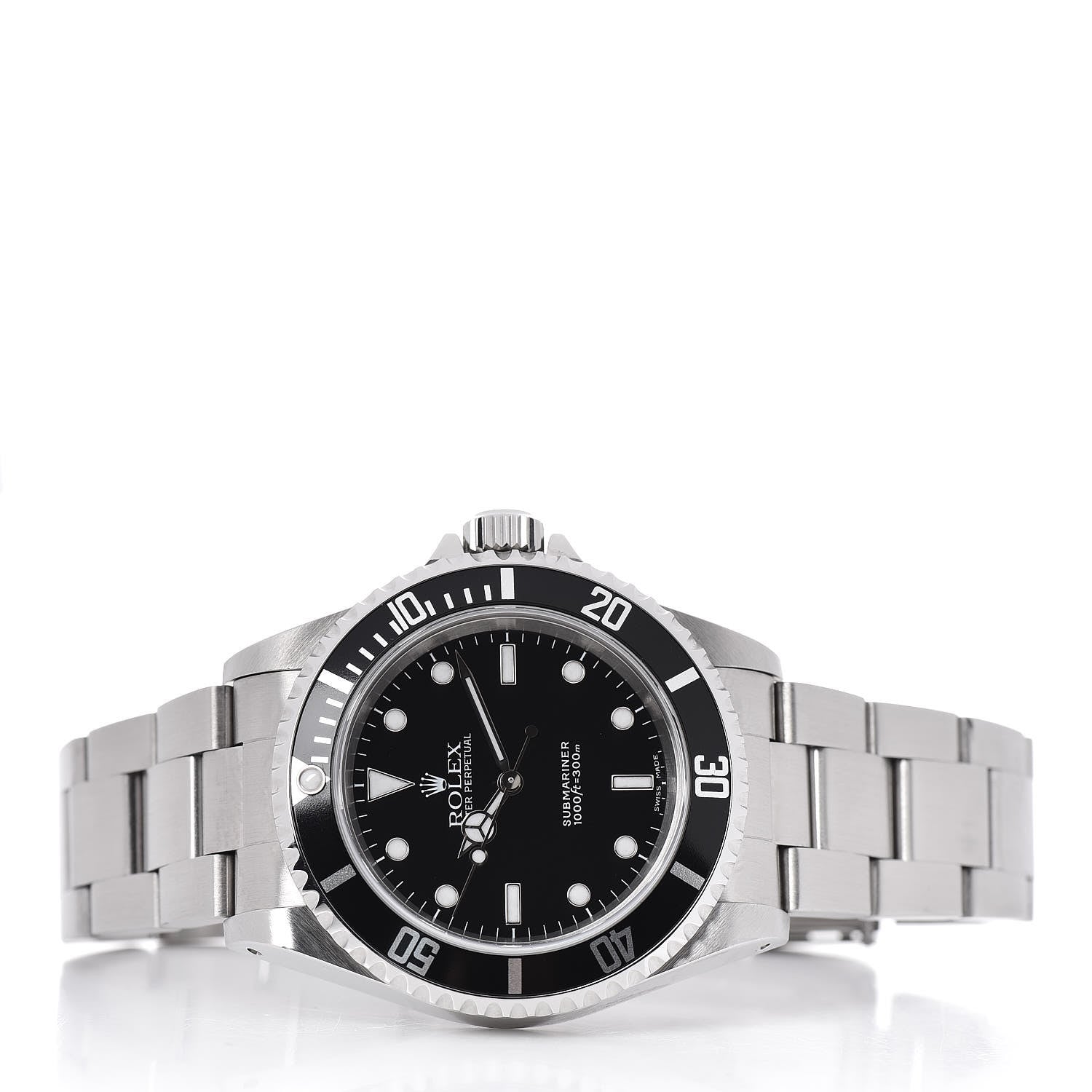 Rolex Stainless Steel 40mm Oyster Perpetual Submariner Watch Black 14060M 3 of 5