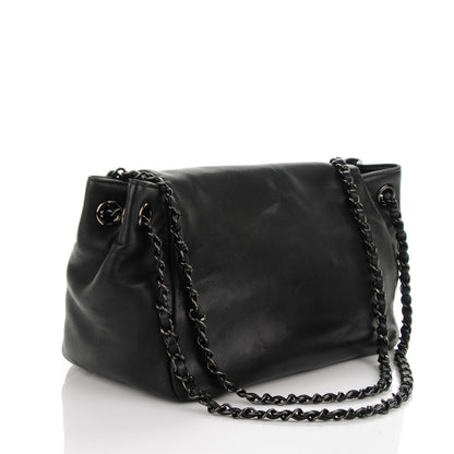 Chanel Lambskin Studded Accordion CC Flap Black 3 of 8