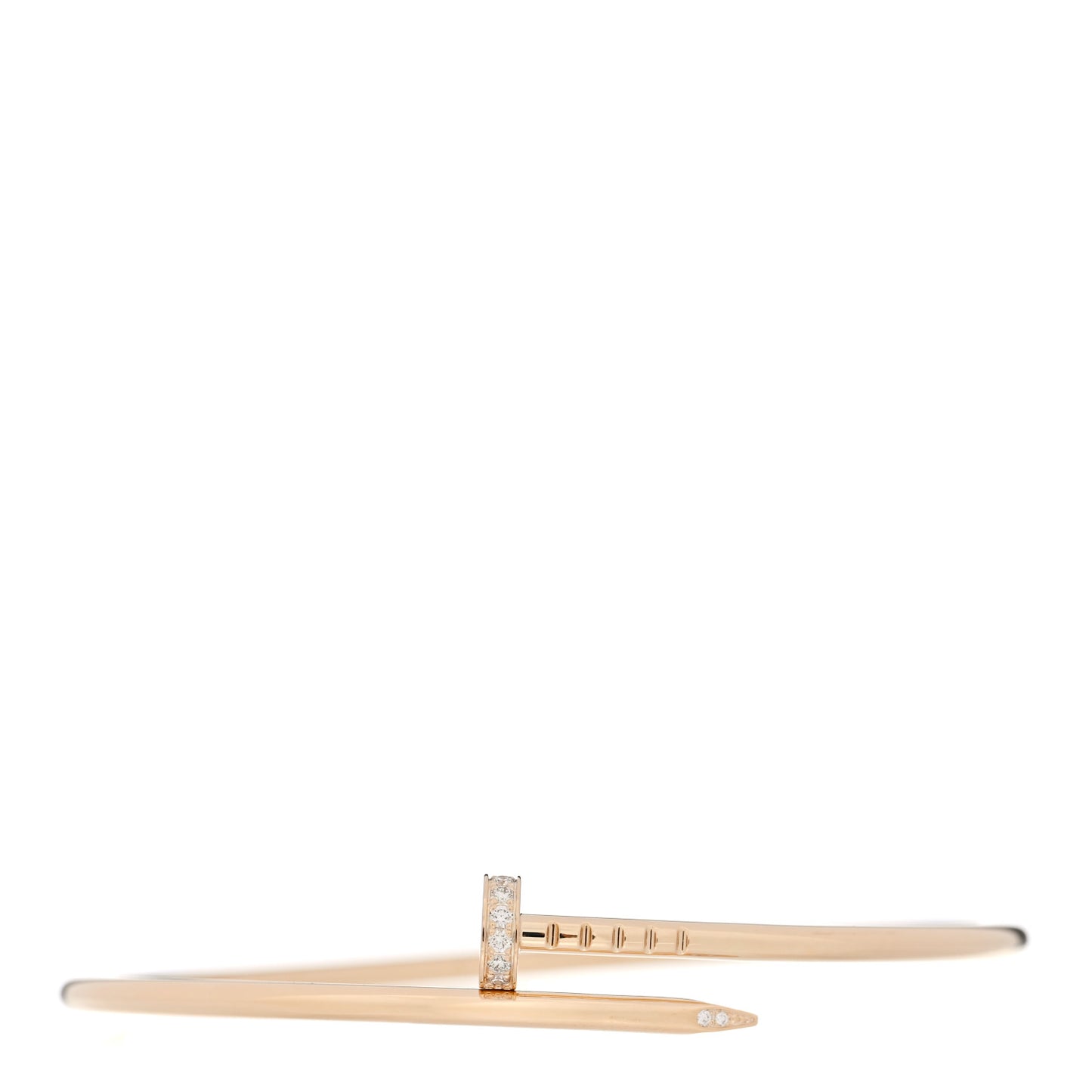 18K Yellow Gold Diamond Small Juste Un Clou Bracelet 18