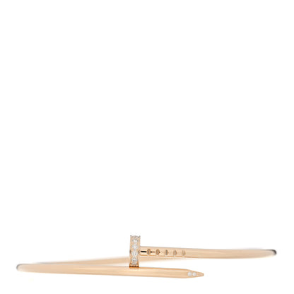 Cartier 18K Yellow Gold Diamond Small Juste Un Clou Bracelet 18 1 of 4