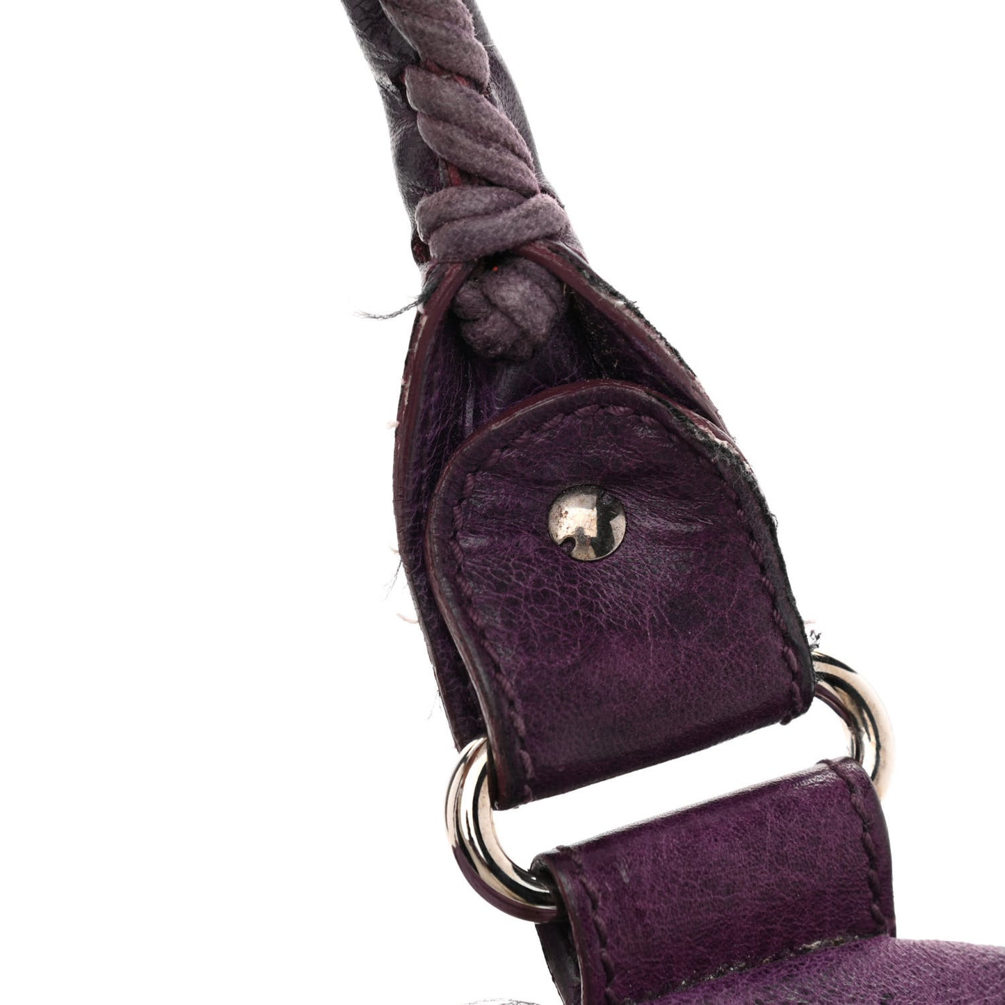 Agneau Giant 21 Silver Hardware Work Raisin