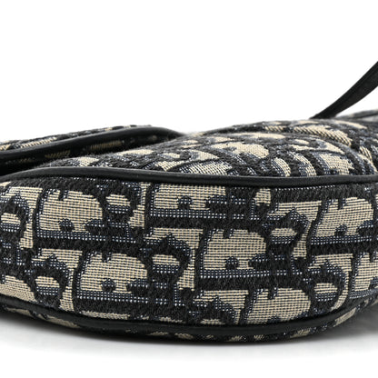 Christian Dior Oblique Mens Saddle Bag Black 9 of 9