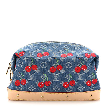 Louis Vuitton LV X TM Monogram Denim Cerises Cosmetic Pouch GM 1 of 6
