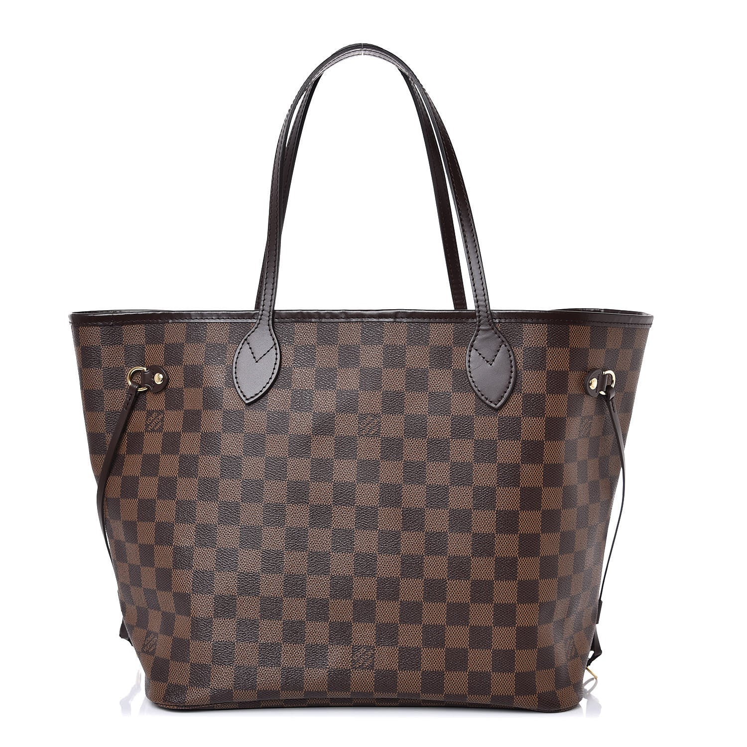 Louis Vuitton Damier Ebene Neo Neverfull MM Rose Ballerine 1 of 9