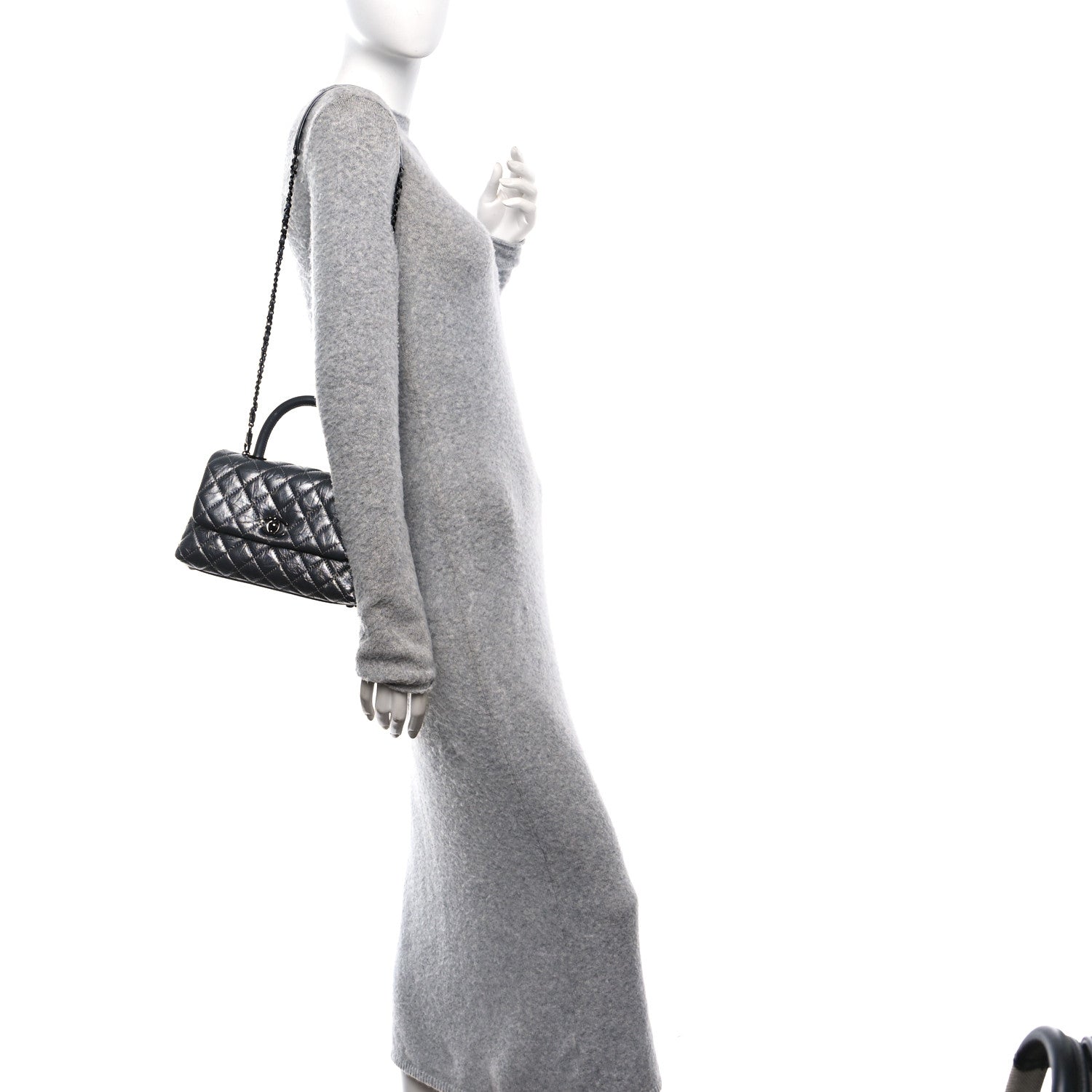 Chanel Metallic Aged Calfskin Quilted Mini Coco Handle Flap Chanel Metallic Aged Calfskin Quilted Mini Coco Handle Flap