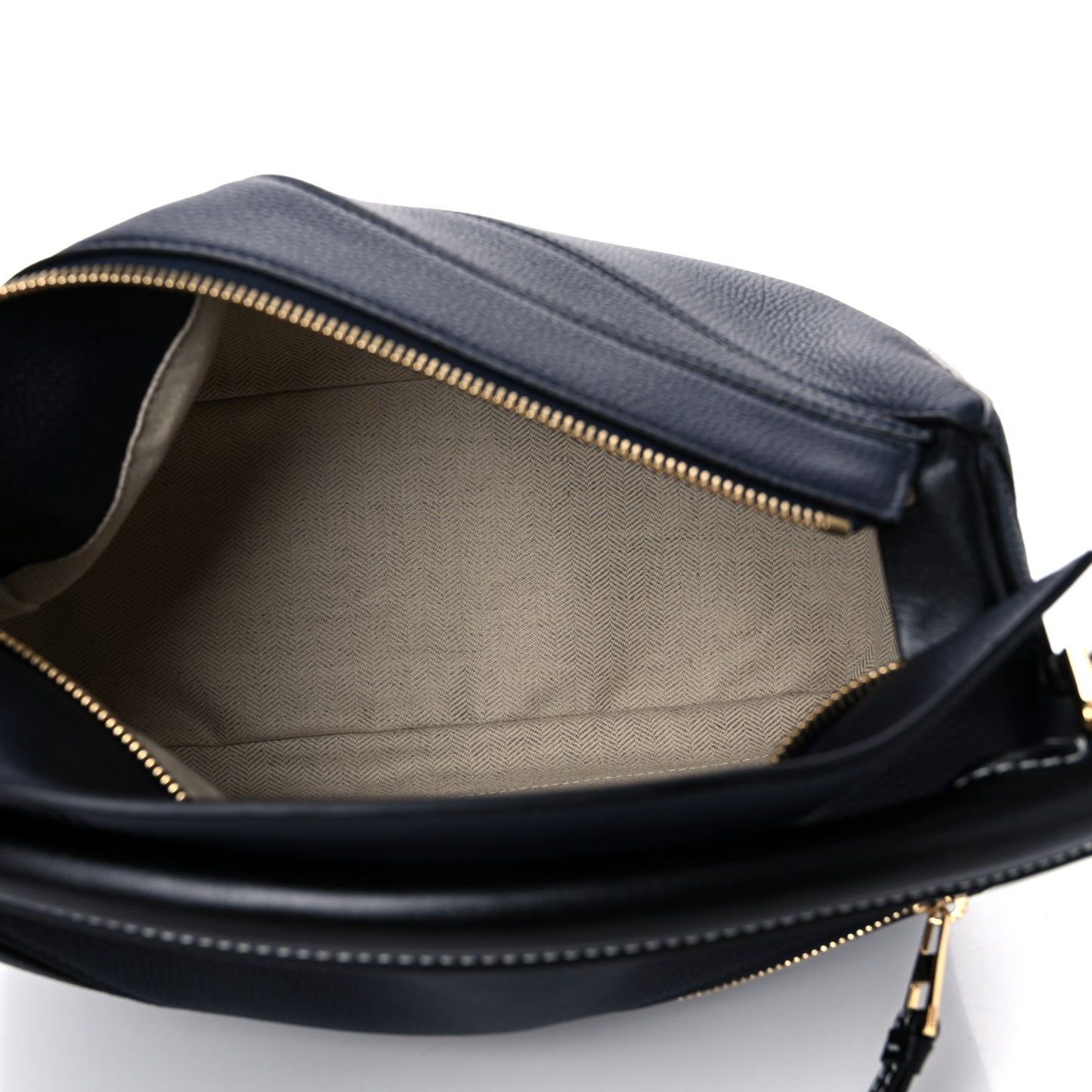 Calfskin Medium Puzzle Bag Midnight Blue Black