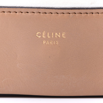 Celine Shiny Smooth Calfskin Medium Frame Shoulder Bag Tan Optic White 3 of 4