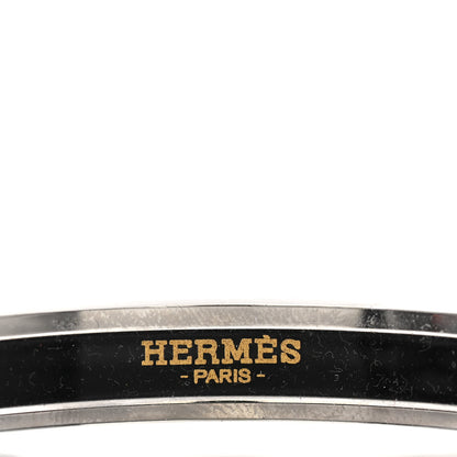 Hermes Enamel Printed Narrow Dans un Jardin Anglais Bracelet 65 Arts And Crafts 4 of 5